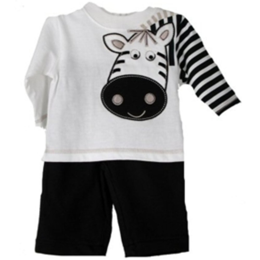 Babyworks Infant Boys Zebra Pant Set